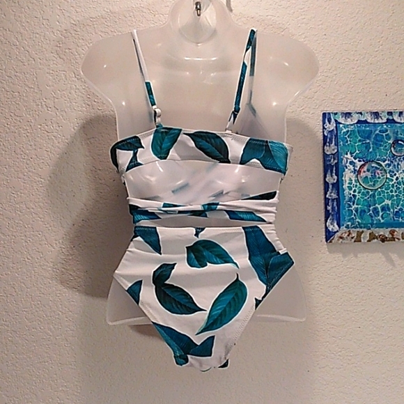 Cupshe Swim Sale Cupshe Wrap Around Tropical Leaves Bikini Poshmark